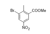 3-溴-2-甲基-5-硝基苯甲酸甲酯