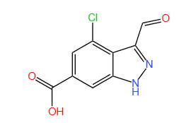 4-氯-3-醛基-1H-吲唑-6-羧酸