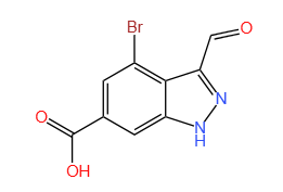 4-溴-3-醛基-1H-吲唑-6-羧酸