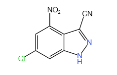 6-氯-4-硝基-1H-吲唑-3-甲腈