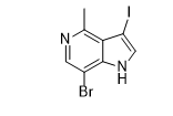 4-甲基-7-溴-3-碘-5-氮杂吲哚