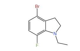 1-乙基-4-溴-7-氟-吲哚啉