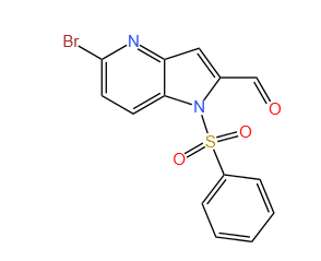 1-苯磺酰基-5-溴-4-氮杂吲哚-2-甲醛