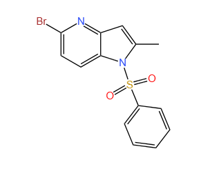 1-苯磺酰基-5-溴-2-甲基-4-氮杂吲哚
