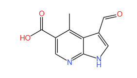 4-甲基-3-醛基-7-氮杂吲哚-5-羧酸