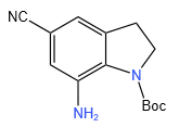 7-氨基-5-氰基-2,3-二氢-1H-吲哚-1-羧酸叔丁酯